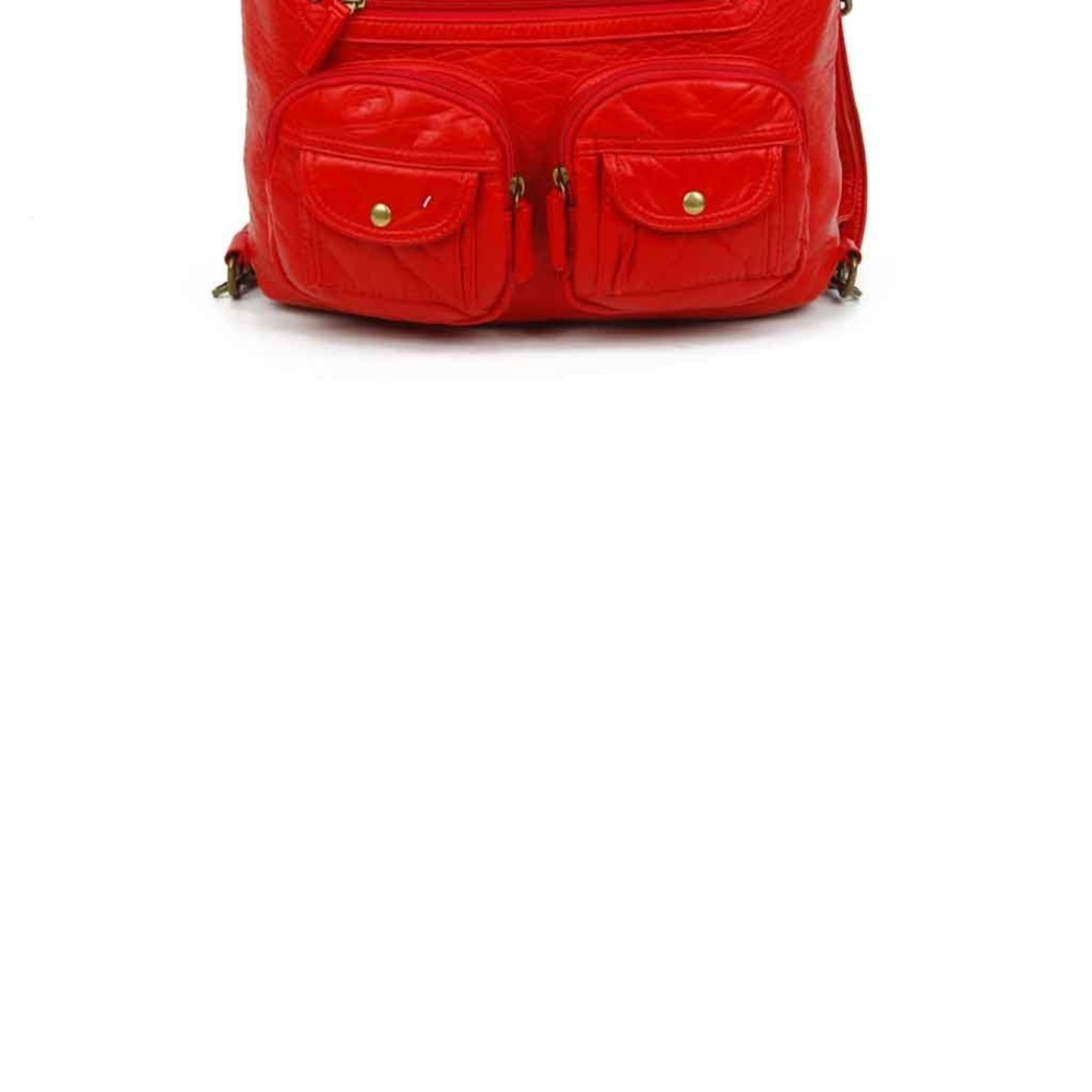 Ampere creations Vegan Brick red 3n1 back pack shoulder Hobo Bag cross body ❤️ - Picture 6 of 10
